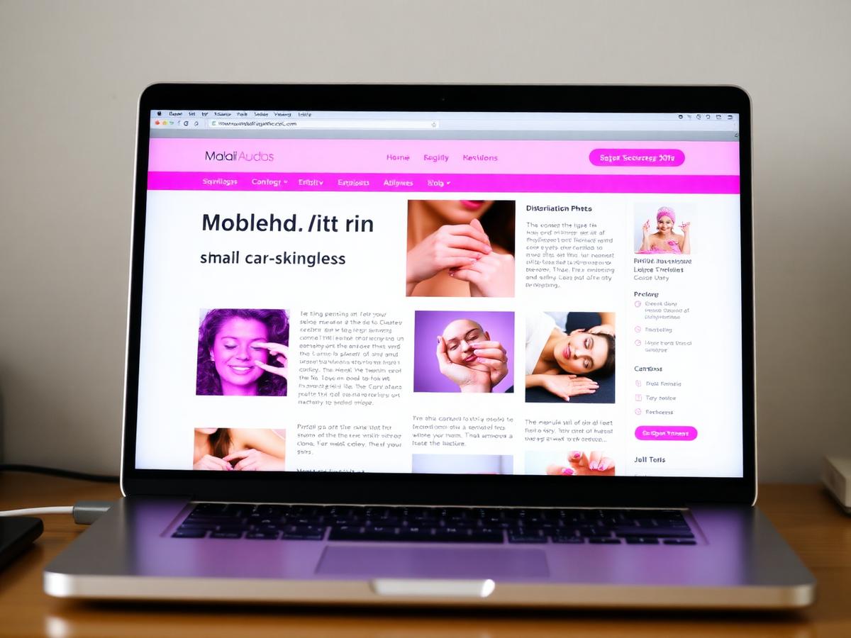 Bloom Skin Studio — outdated website before the rebuild
